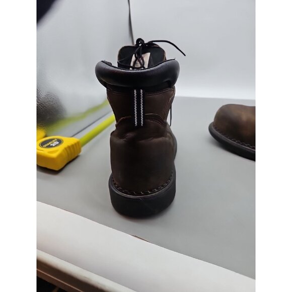 Mens Red Wing Shoes Work Boots Brown Steel Toe ASTM F 2413-11 Sz 12 - Picture 4 of 11